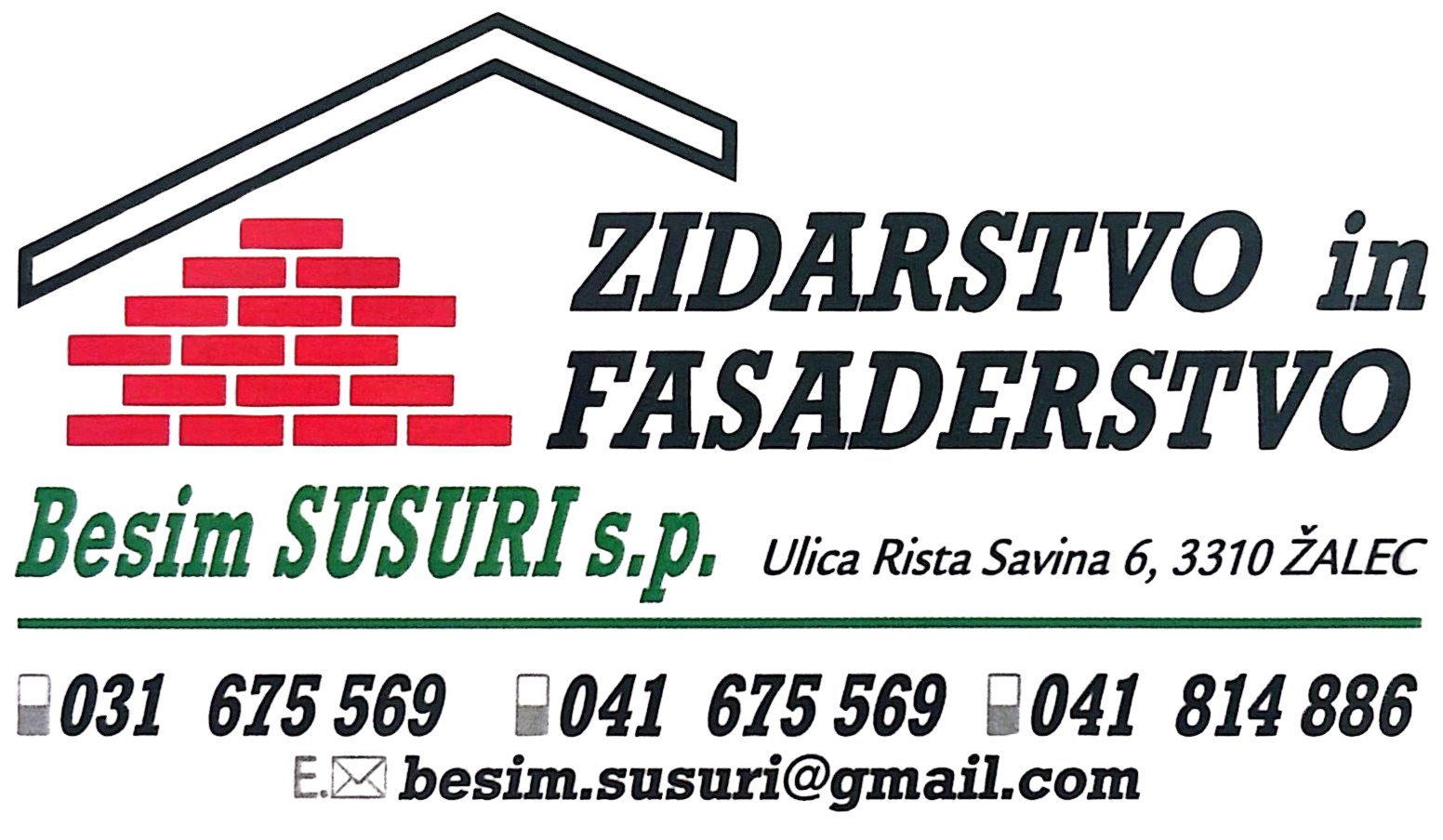 Logo - Zidarstvo in fasaderstvo Besim Susuri s.p.